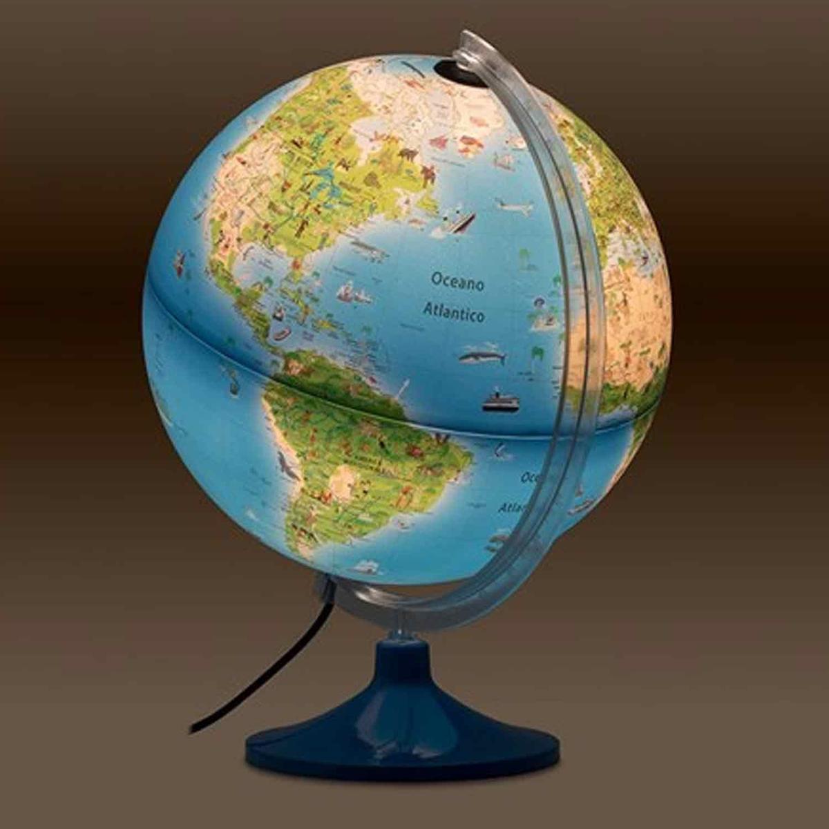 Globe terrestre lumineux pour enfant Ø 30 cm thumbnail