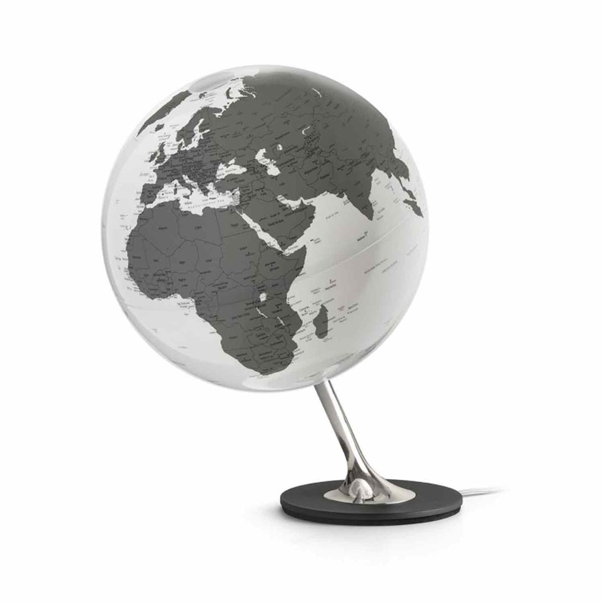 Globe terrestre lumineux Anglo Ø 25 cm - Charbon thumbnail