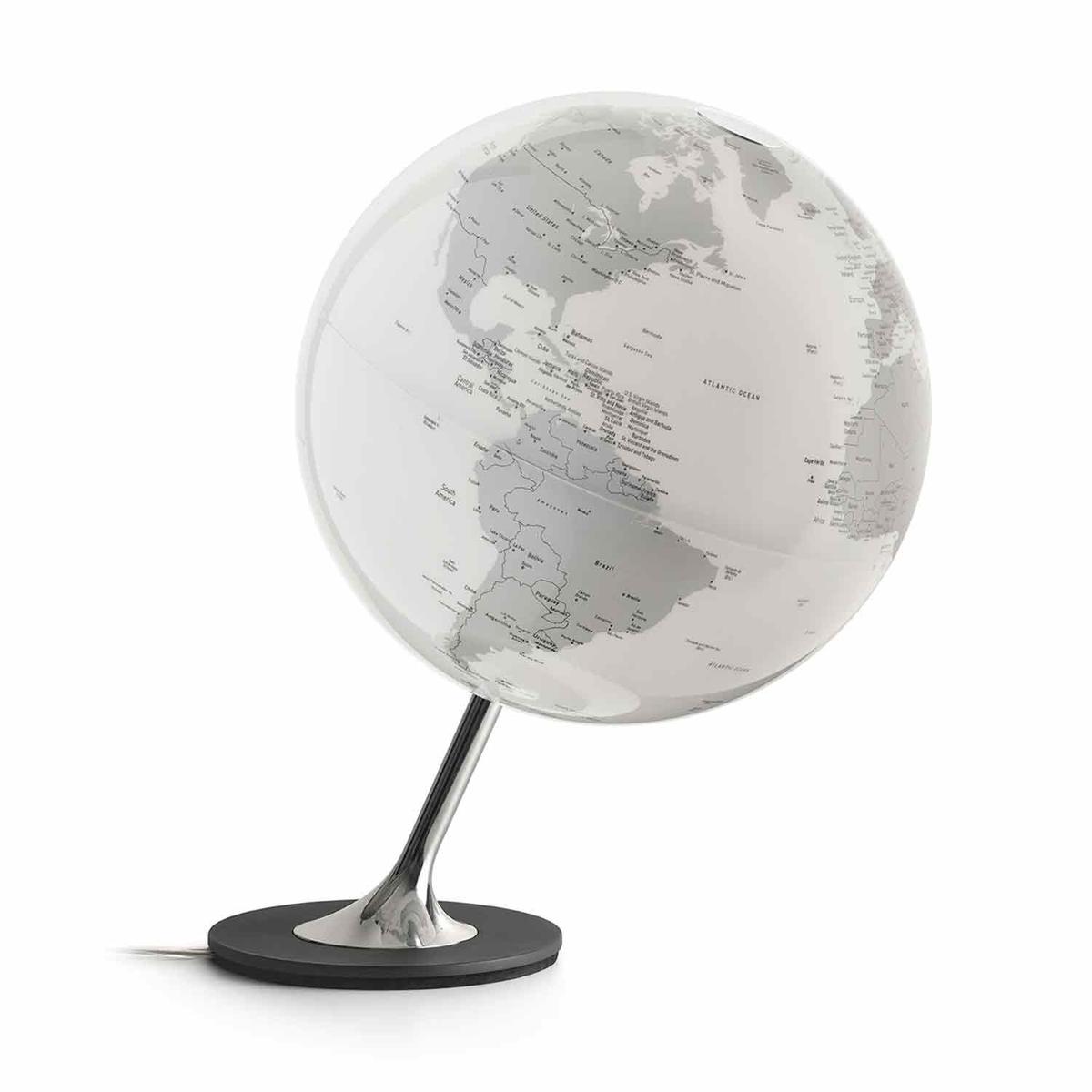 Globe terrestre lumineux Anglo Ø 25 cm - Chrome thumbnail