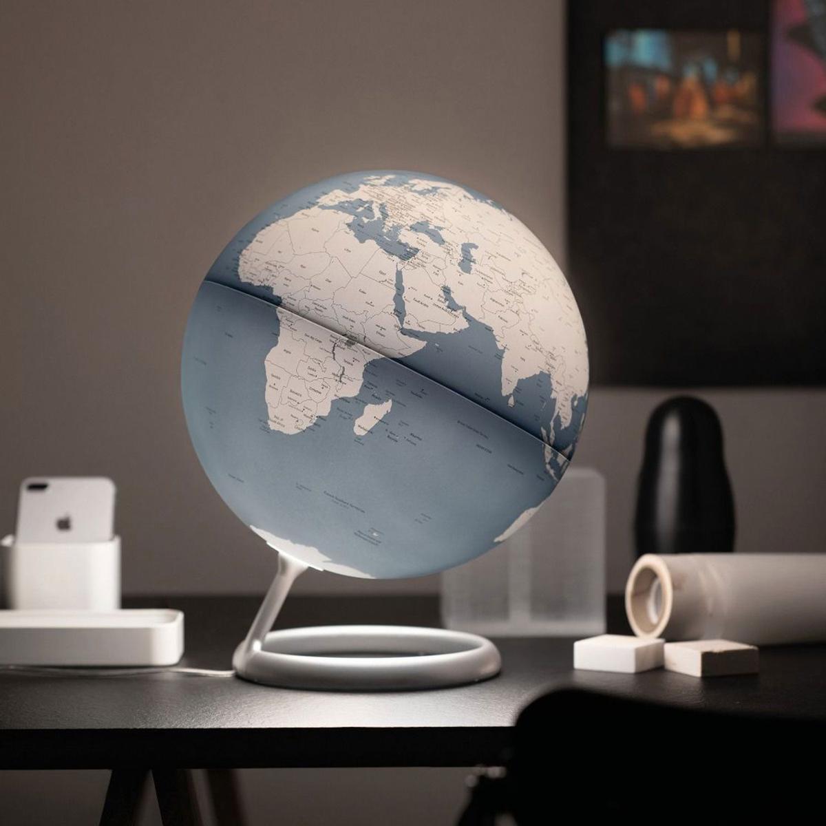 Globe terrestre lumineux Evolve Ø 30 cm - Bleu thumbnail