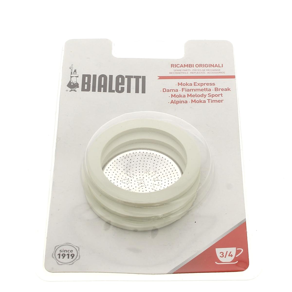 Filtre + 3 joints 3 tasses pour Cafetiere Bialetti