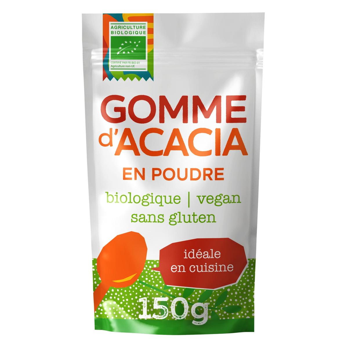 Gomme d'acacia biologique en poudre - 150 gr thumbnail