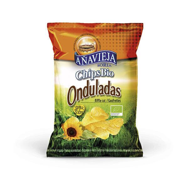 Chips gaufrette nature 125g