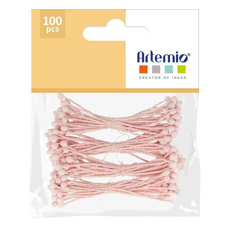 100 étamines roses 6 cm thumbnail