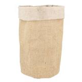 Pot en toile de jute 12 x 19 cm thumbnail