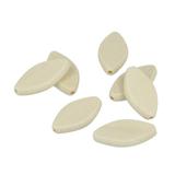 7 perles en bois pétales 30 x 15 mm thumbnail