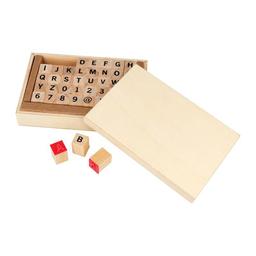 Set de 40 tampons en bois Alphabet