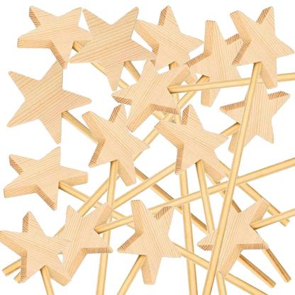 15 baguettes magiques en bois 23 cm