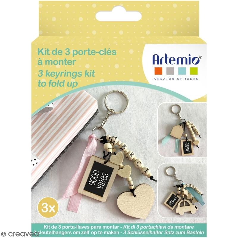 Kit DIY porte-clés à message - Merci - 3 pcs thumbnail