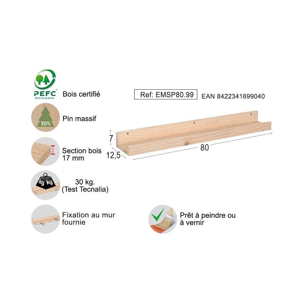 Étagère en pin Kit Line 80 cm thumbnail