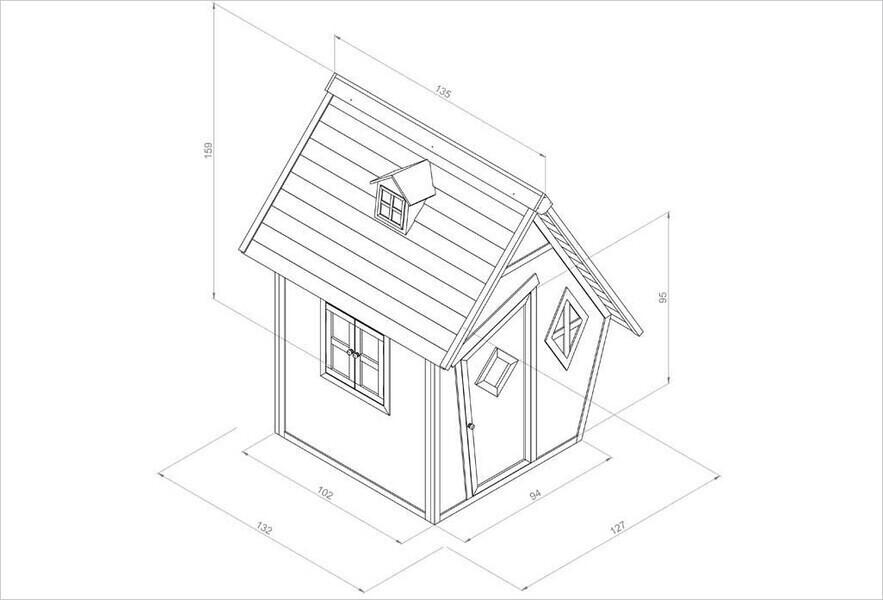 AXI Maisonnette en Bois Sunny Cabin thumbnail