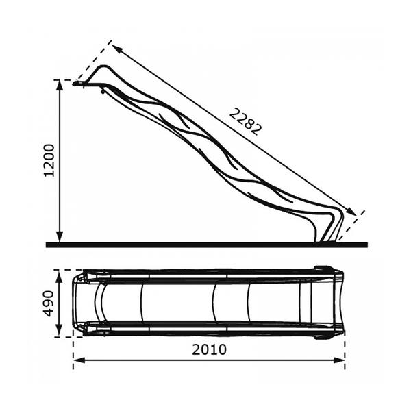 AXI Toboggan SKY230 Citron vert 228 cm thumbnail