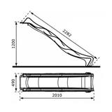 AXI Toboggan SKY230 Citron vert 228 cm thumbnail