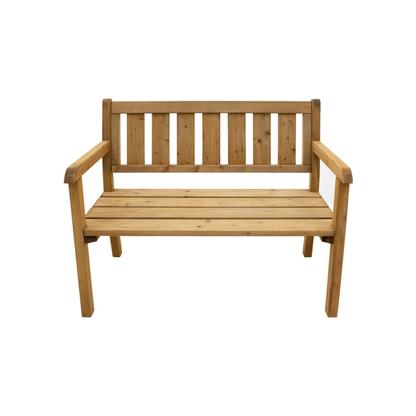 Charlotte Banc de Jardin en Bois 110 cm - Marron