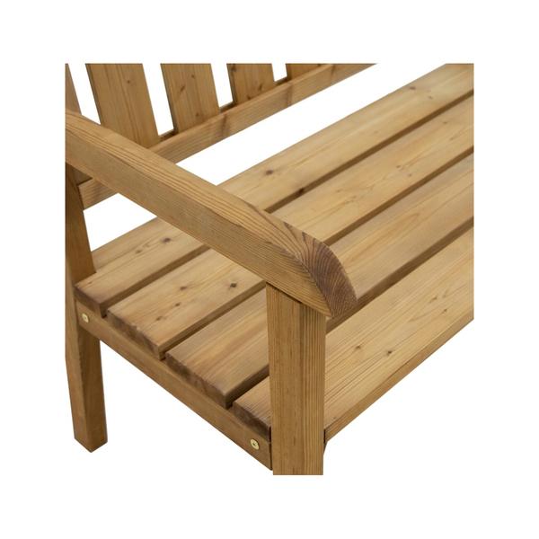 Charlotte Banc de Jardin en Bois 110 cm - Marron thumbnail