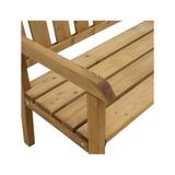 Charlotte Banc de Jardin en Bois 110 cm - Marron thumbnail