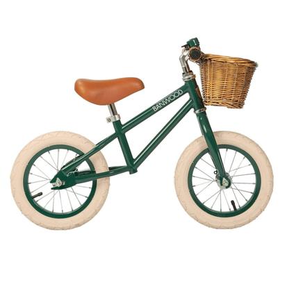 Draisienne Vert Foncé Acier Cyclisme 3-5 Ans De L'équilibre