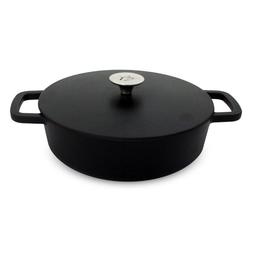 Cocotte légumier en fonte noir mat 26cm