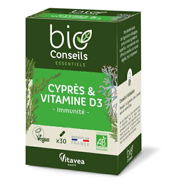 Cyprès et Vitamine D3 30 gélules thumbnail