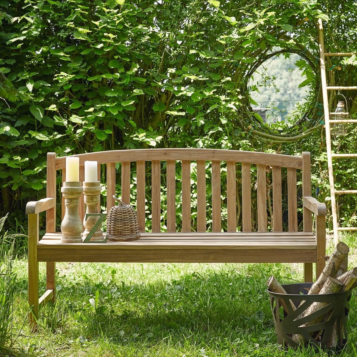 Banc de jardin en teck massif thumbnail