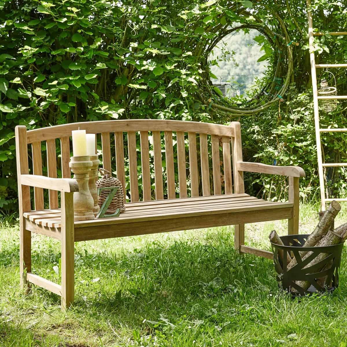 Banc de jardin en teck massif thumbnail