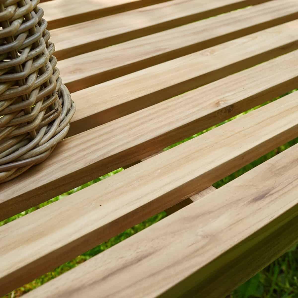 Banc de jardin en teck massif thumbnail