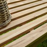 Banc de jardin en teck massif thumbnail
