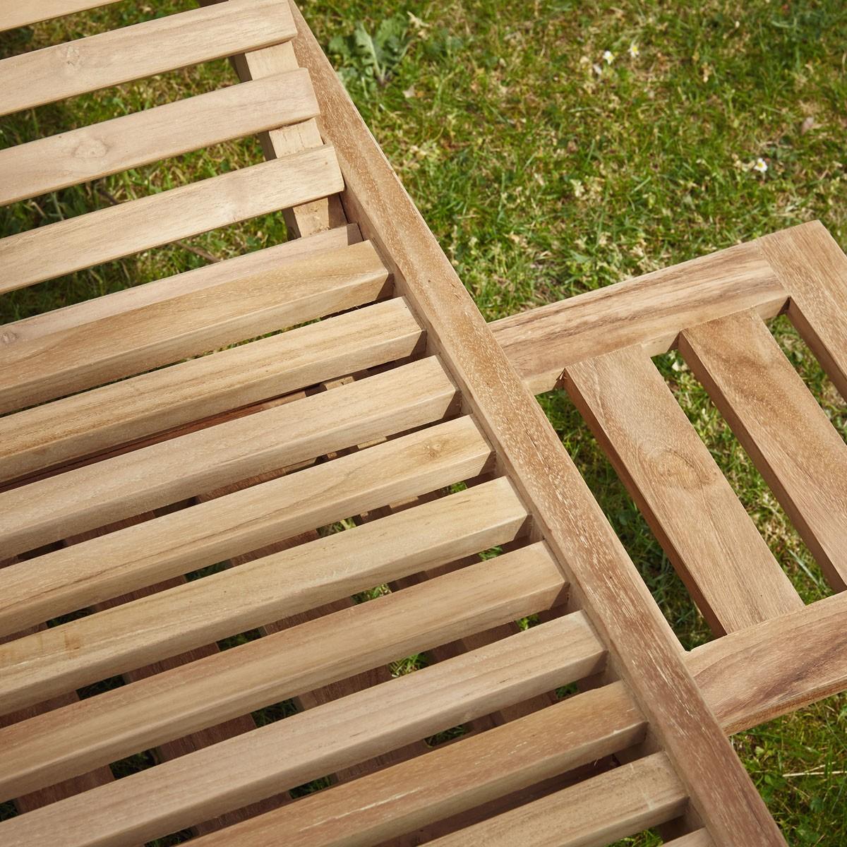 Bain de soleil en teck massif (lot de 2) thumbnail