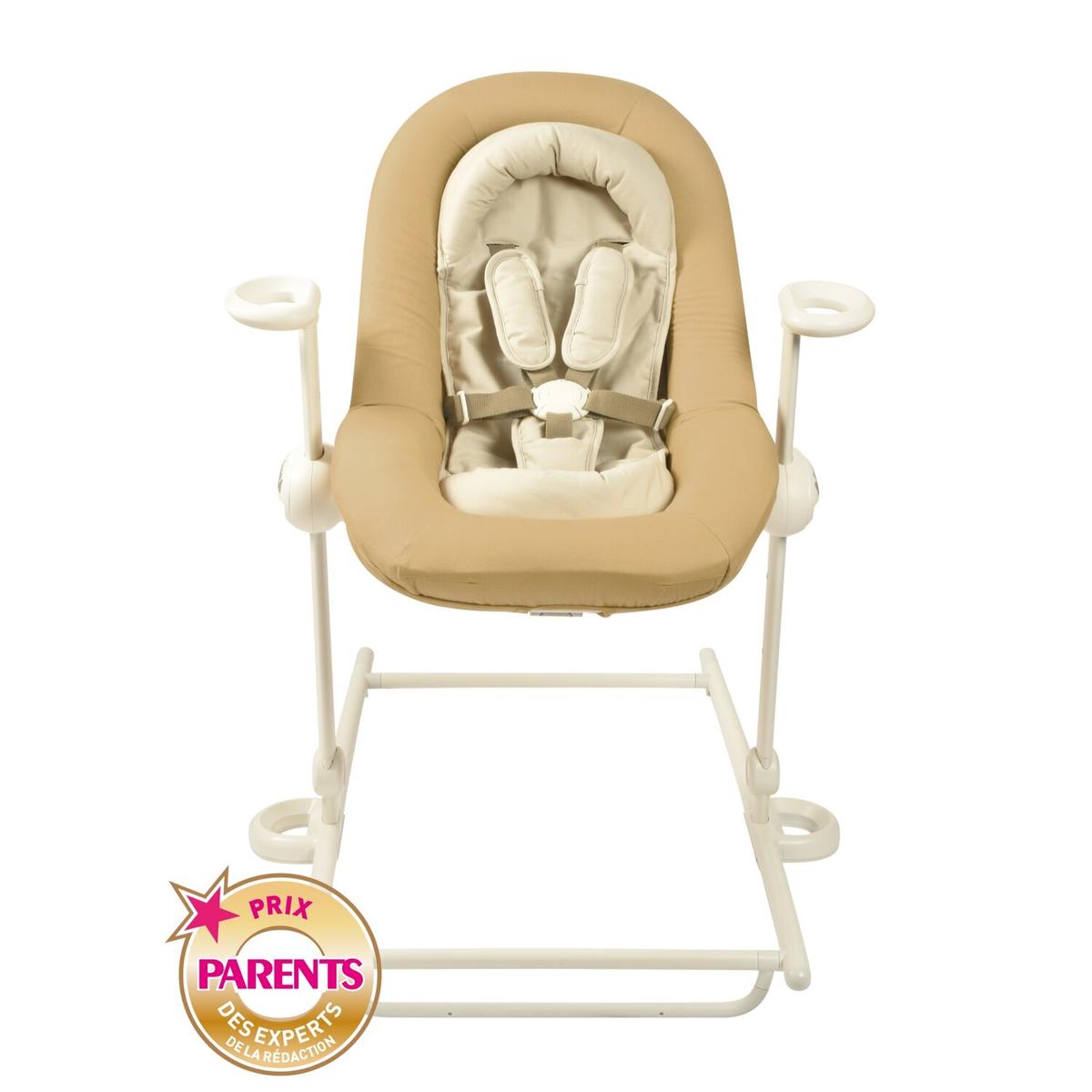 Transat réglable en hauteur 3 inclinaisons beige thumbnail
