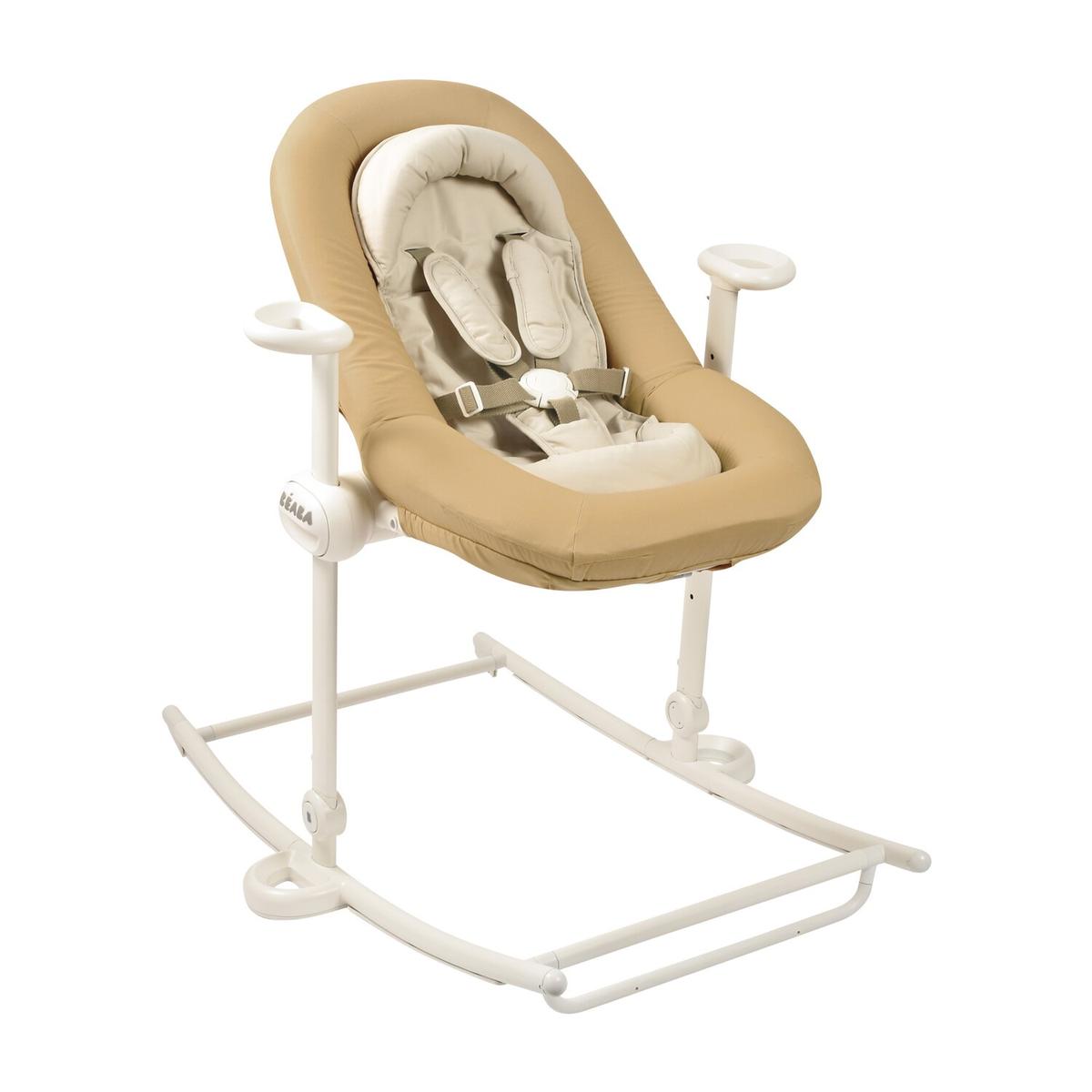Transat réglable en hauteur 3 inclinaisons beige thumbnail