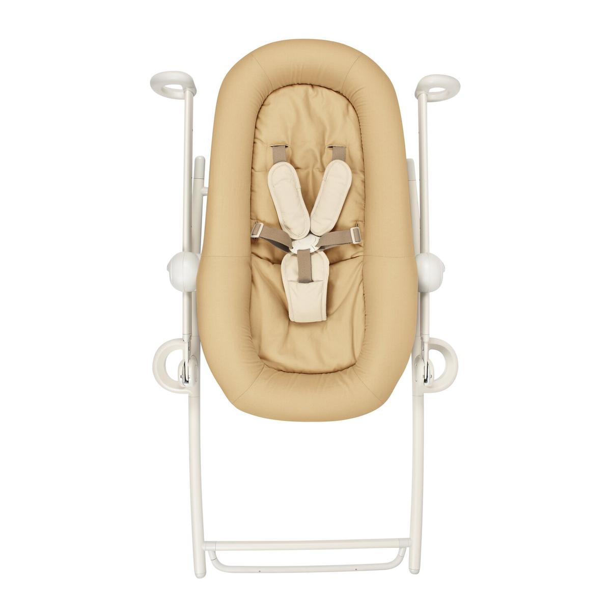 Transat réglable en hauteur 3 inclinaisons beige thumbnail