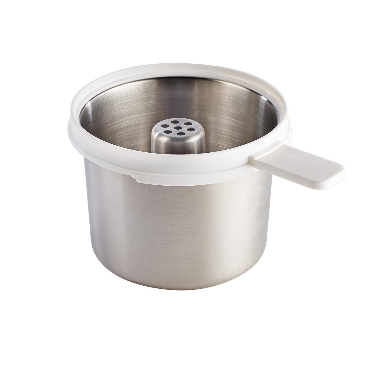Panier de cuisson inox pour féculents blanc thumbnail