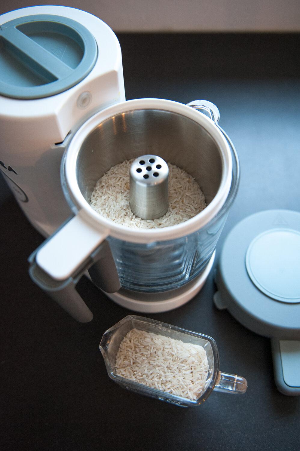 Panier de cuisson inox pour féculents blanc thumbnail