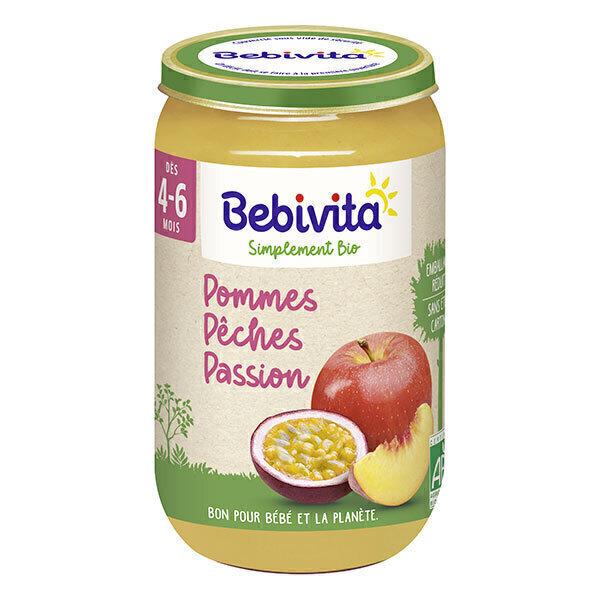 Pot pommes pêches passion bio dès 4-6 mois 250g