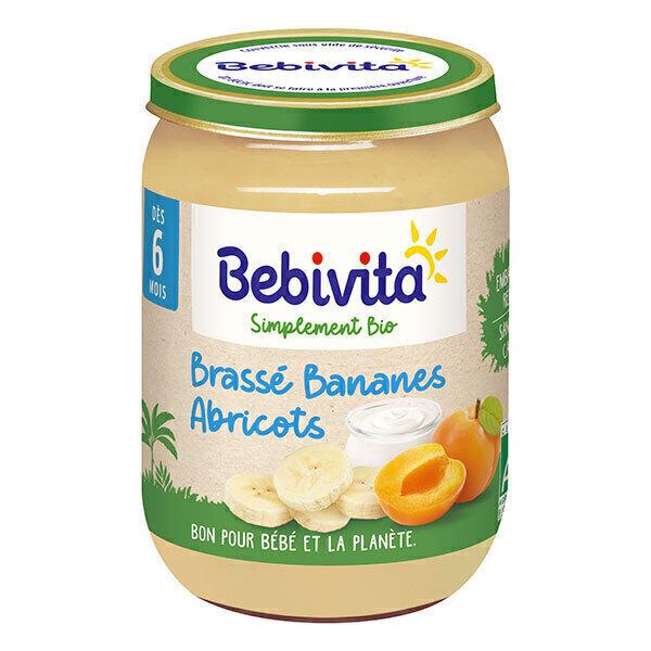 Brassé bananes abricots bio dès 6 mois 190g