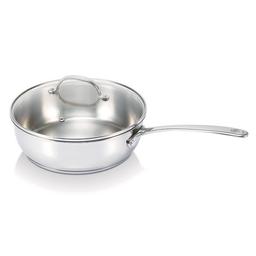 Sauteuse inox Belvia avec couvercle 24cm