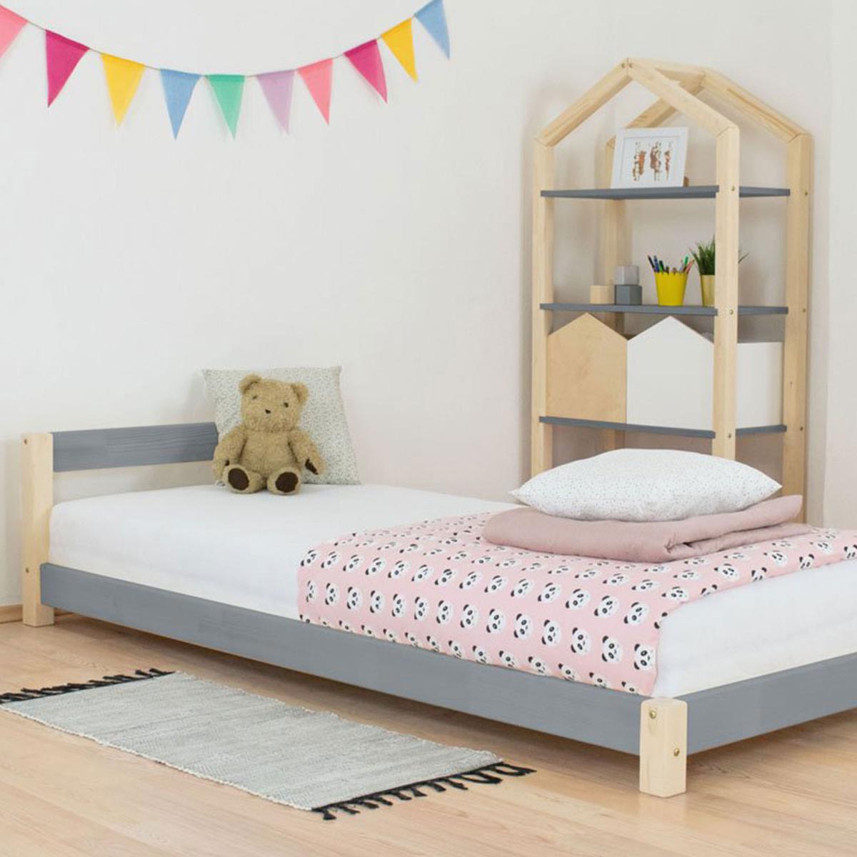 Lit enfant DREAMY 90 x 160 - gris et naturel thumbnail