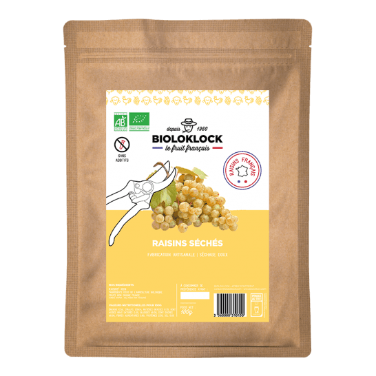 Raisins séchés bio 100g