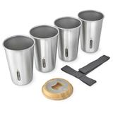 Set de 4 verres en acier inoxydable - 500ml thumbnail