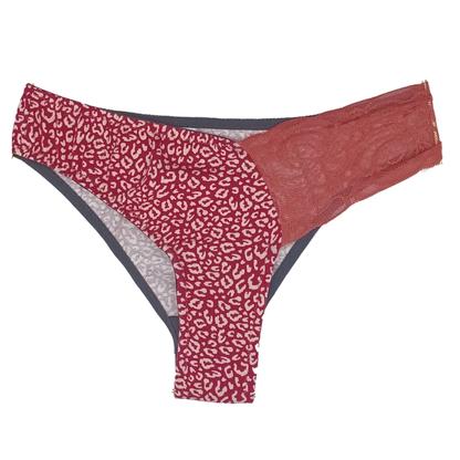 Tanga menstruelle avec dentelle - Taille L - P Rose - Tout flux