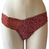 Tanga menstruelle avec dentelle - Taille L - P Rose - Tout flux thumbnail