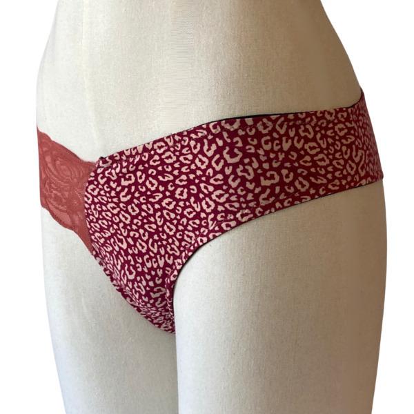 Tanga menstruelle avec dentelle - Taille L - P Rose - Tout flux thumbnail