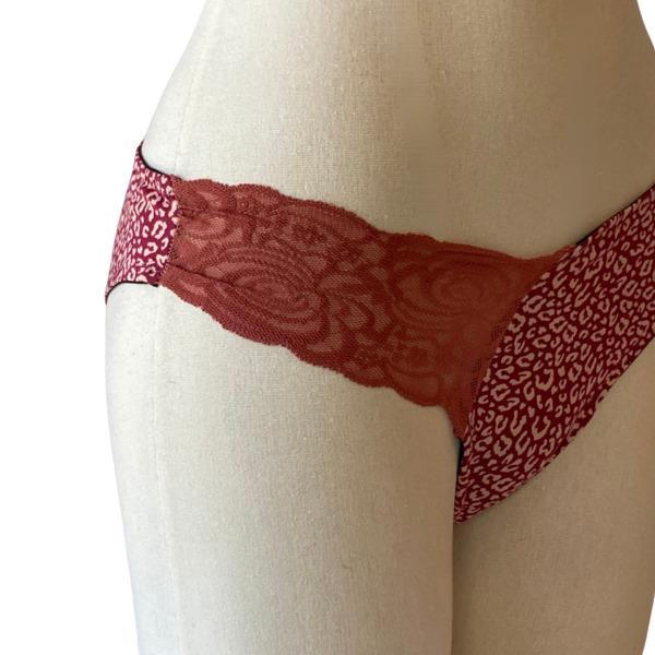 Tanga menstruelle avec dentelle - Taille L - P Rose - Tout flux thumbnail