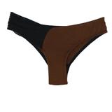 Tanga menstruelle avec dentelle - Taille L - Marron - Tout flux thumbnail