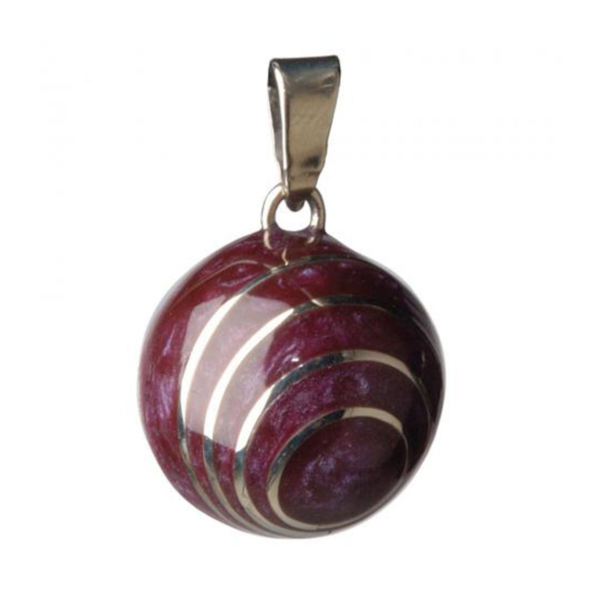Bola de grossesse Collier, Spirale aubergine thumbnail
