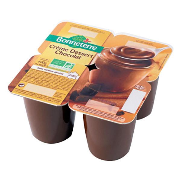 Crème dessert chocolat bio 4x100g