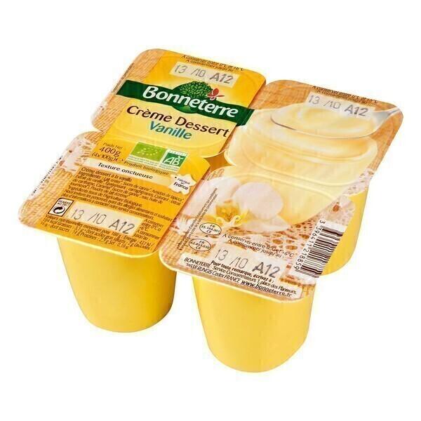 Crème dessert vanille 4x100g