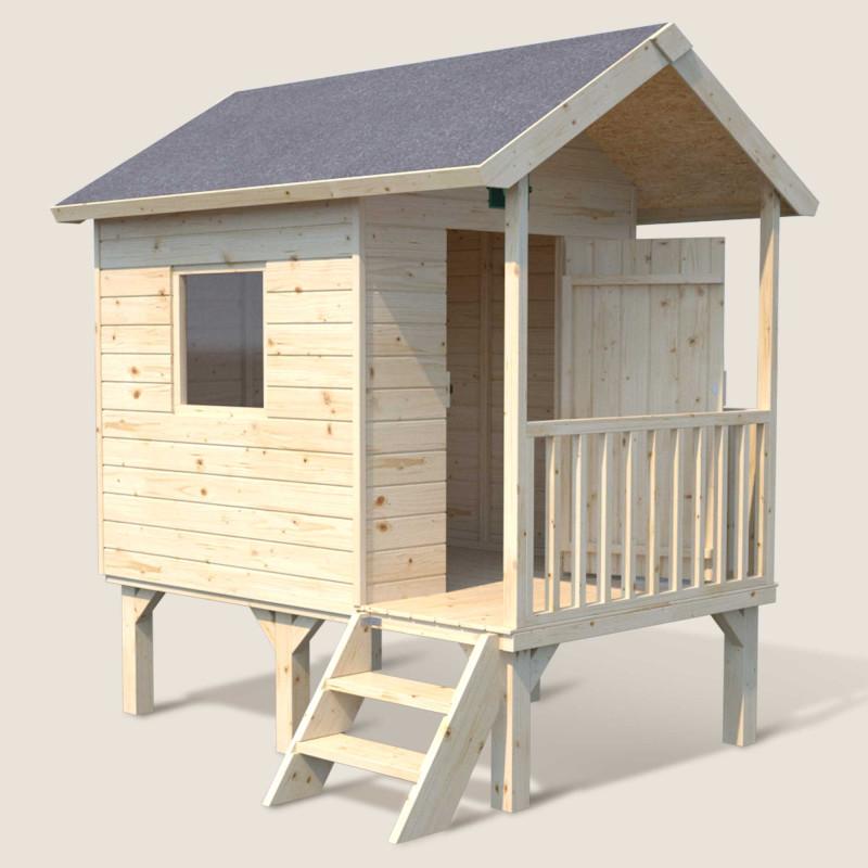 Cabane avec auvent pour enfants KANGOUROU thumbnail