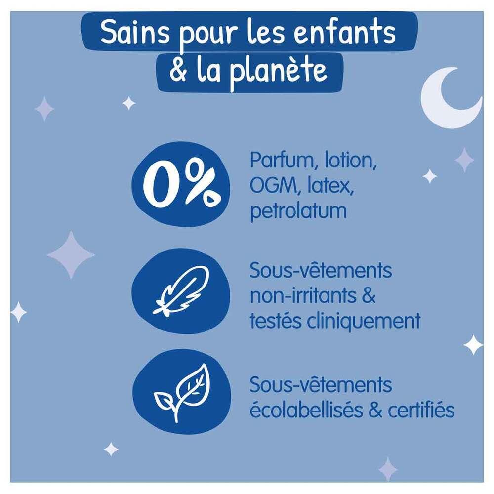 13 couches de nuit absorbantes Filles 8-15 ans thumbnail