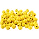 Assortiment de perles en bois 8 mm - Jaune - 80 pcs thumbnail